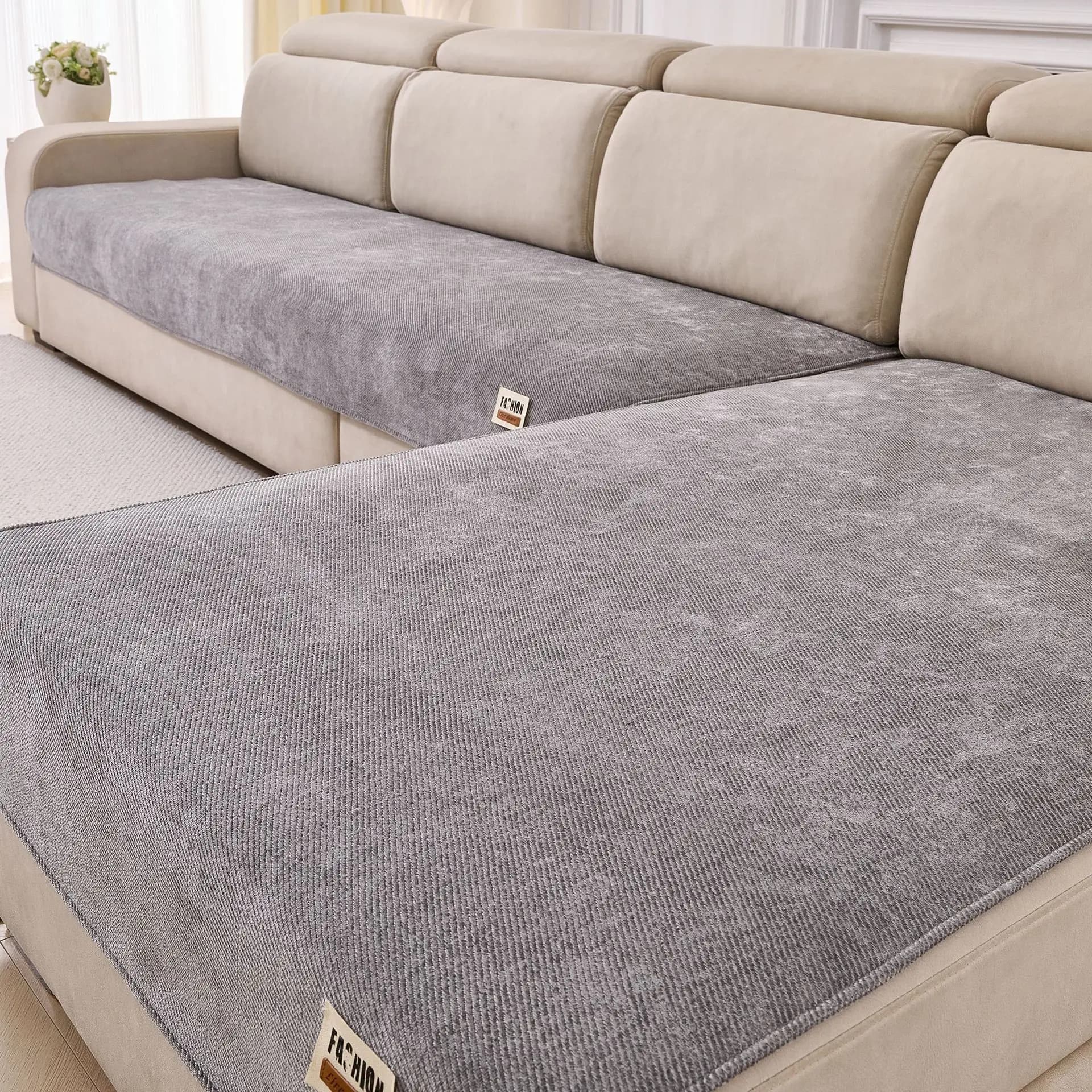 Chenier Sofa Cover Anti Slip Wear-Resistant Sofa Towel L Couch Slipcover Cloth Universal Furniture Protector Living Room Decor