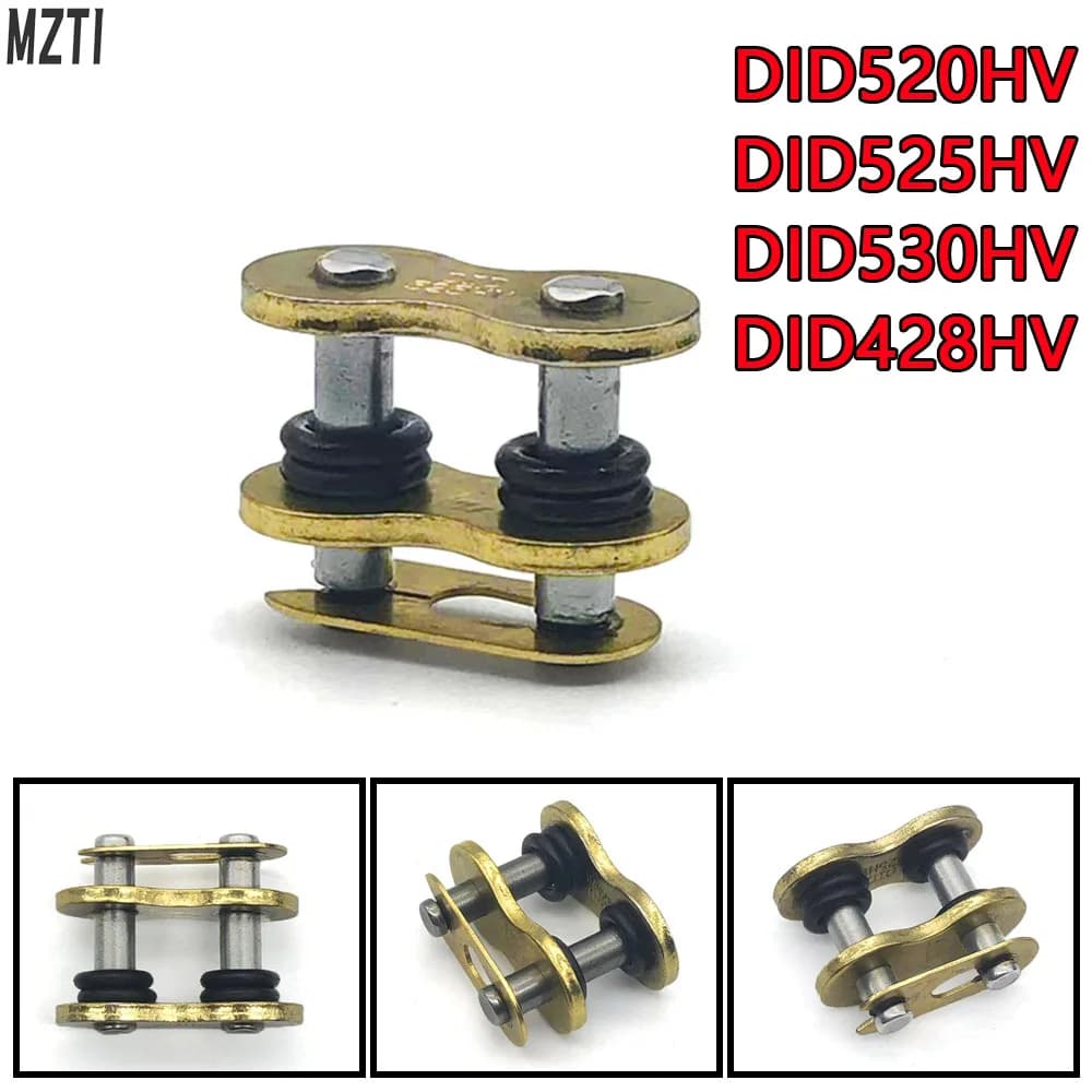Motorcycle Golden Oil Seal Chain Buckle Chain Buckle 428 520 525 530 Chain Joint Chain Lock