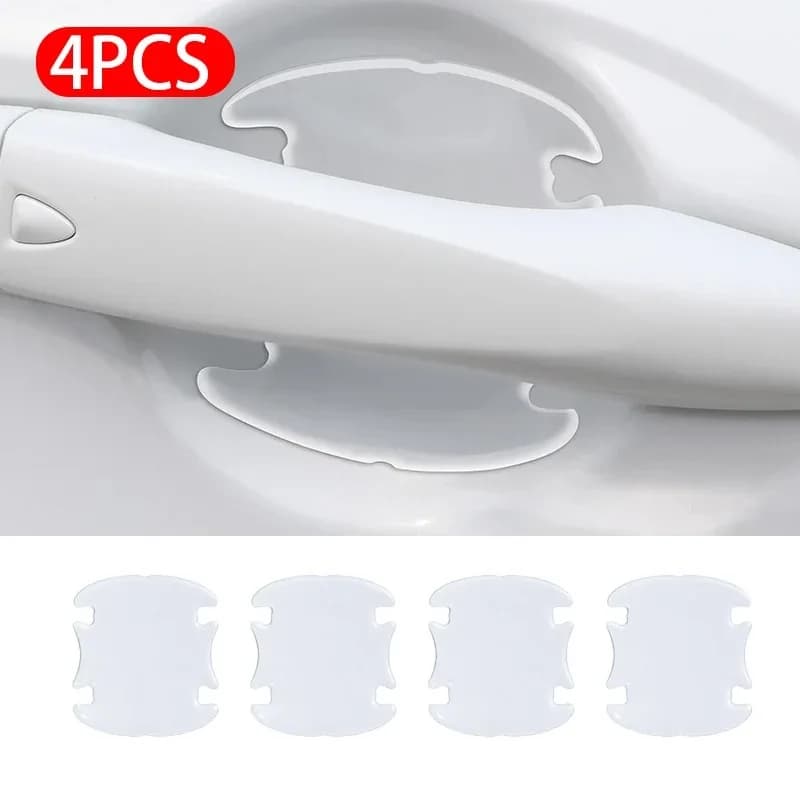 Car Door Handle Bowl Scratch Transparent Stickers Protective Invisible Silicon Anti-collision Protection Strip Car Accessories