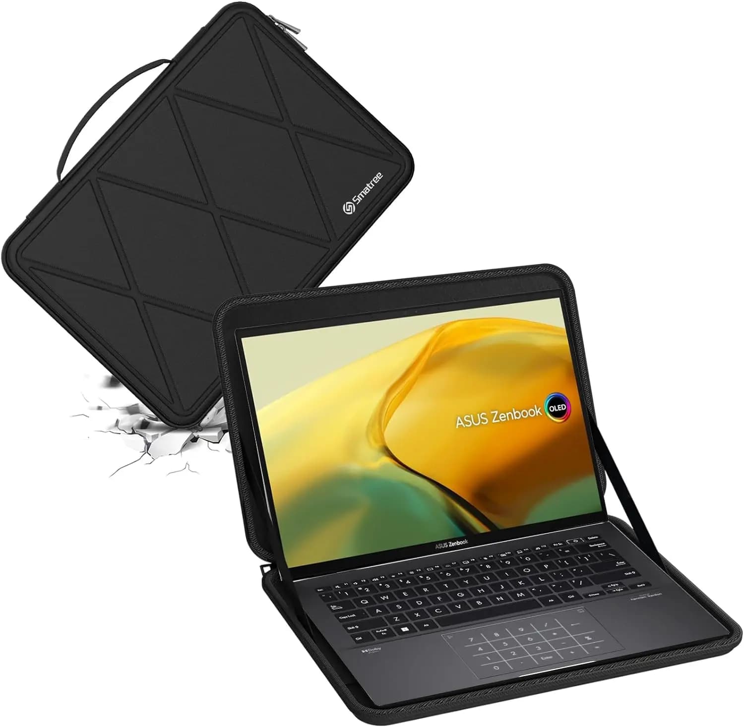 Borsa per laptop ASUS Zenbook da 14 pollici, custodia protettiva rigida in EVA Smatree per borsa per notebook ASUS Zenbook 14 (UX3402) da 14 pollici