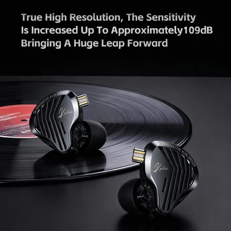 Cuffie Personalizzate GK KUNTEN con Driver Dinamico, Auricolari HiFi con Bassi Potenti, Cuffie Sportive in Metallo Staccabili per Gaming, Regalo