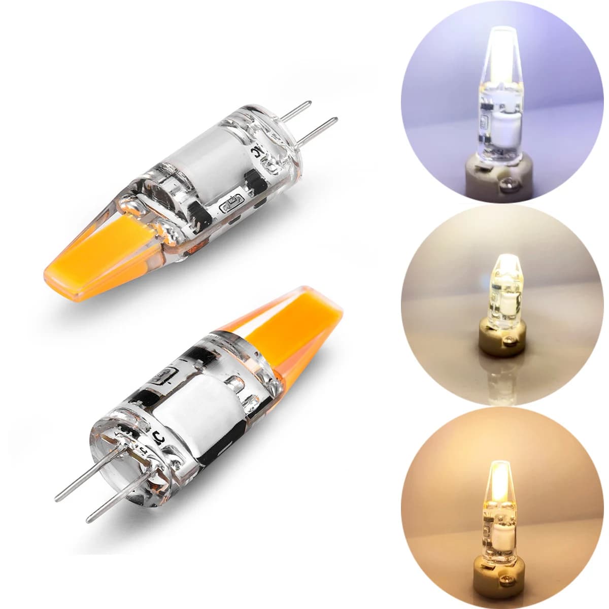 Mini G4 COB LED lampadine in cristallo di Silicone 2W 3W 5W AC/DC 12V senza sfarfallio sostituire lampade alogene 30W 60W lampadario Decor