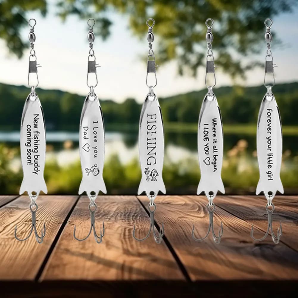 5pcs Metal Spoon Spinner Fishing Lure with Tackle Box Fishing Wobblers Hard Bait Gifts for Dad