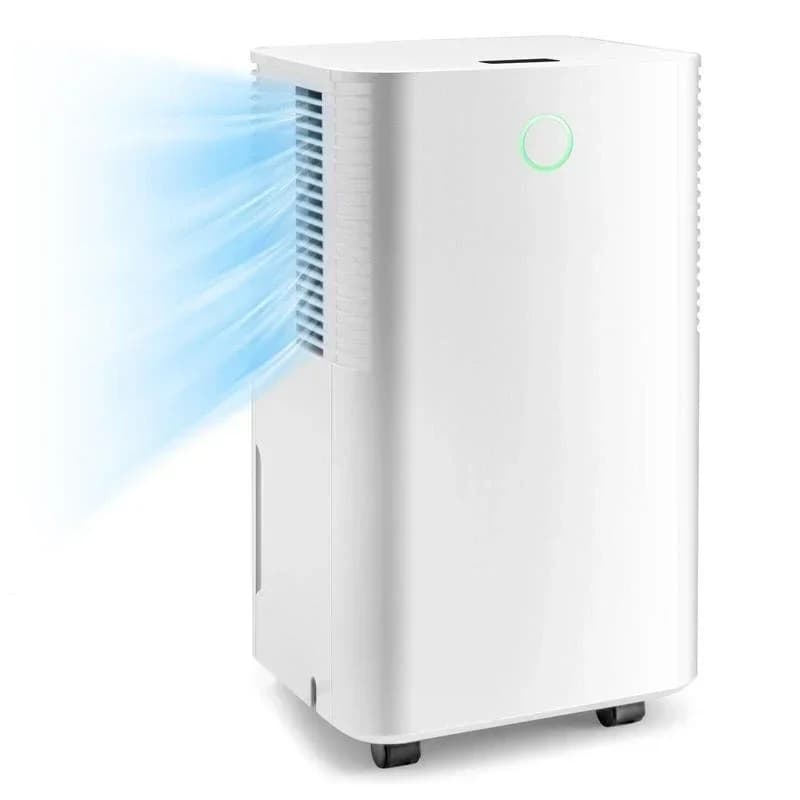 1750 mq. Deumidificatore da 32 pinte con sbrinamento automatico e timer 24H, tubo di scarico - Bianco