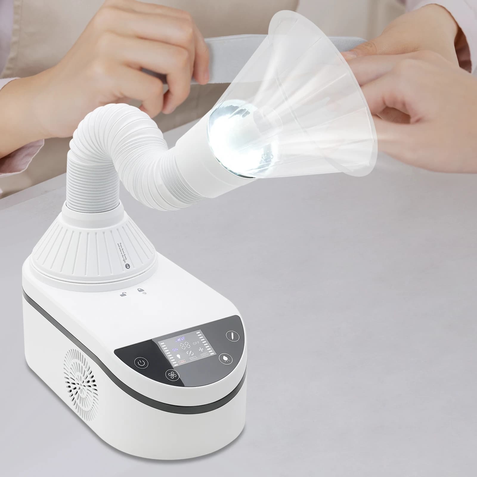 Aspirator for Table Nails Powder, Nail Cleaner for Powder, Manicure and Pedicure
