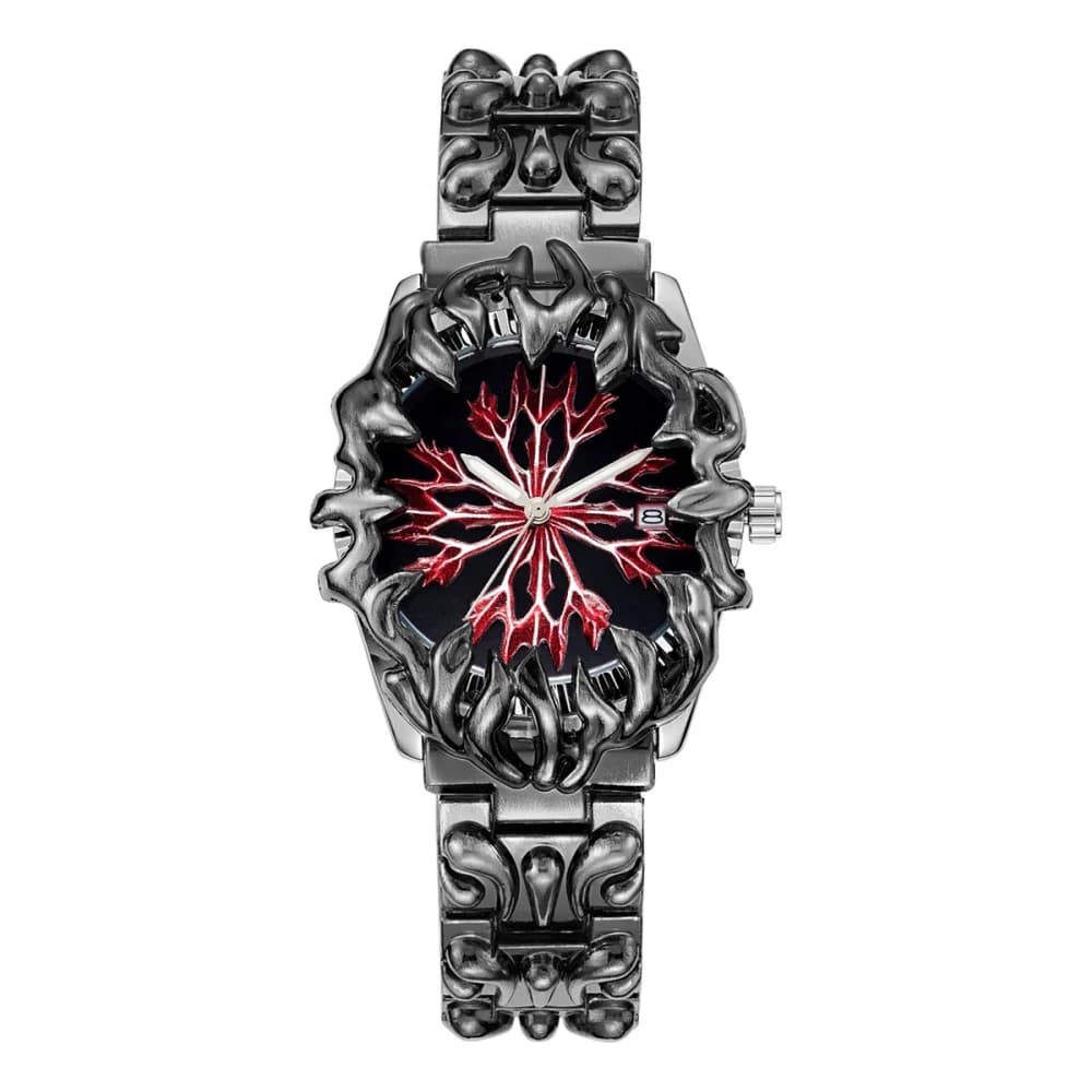 Nuovi orologi da uomo Alabastro Artiglio Cracking Flame Y2K Orologi da polso al quarzo impermeabili Data Calendario Relogio Masculino Drop Shipping