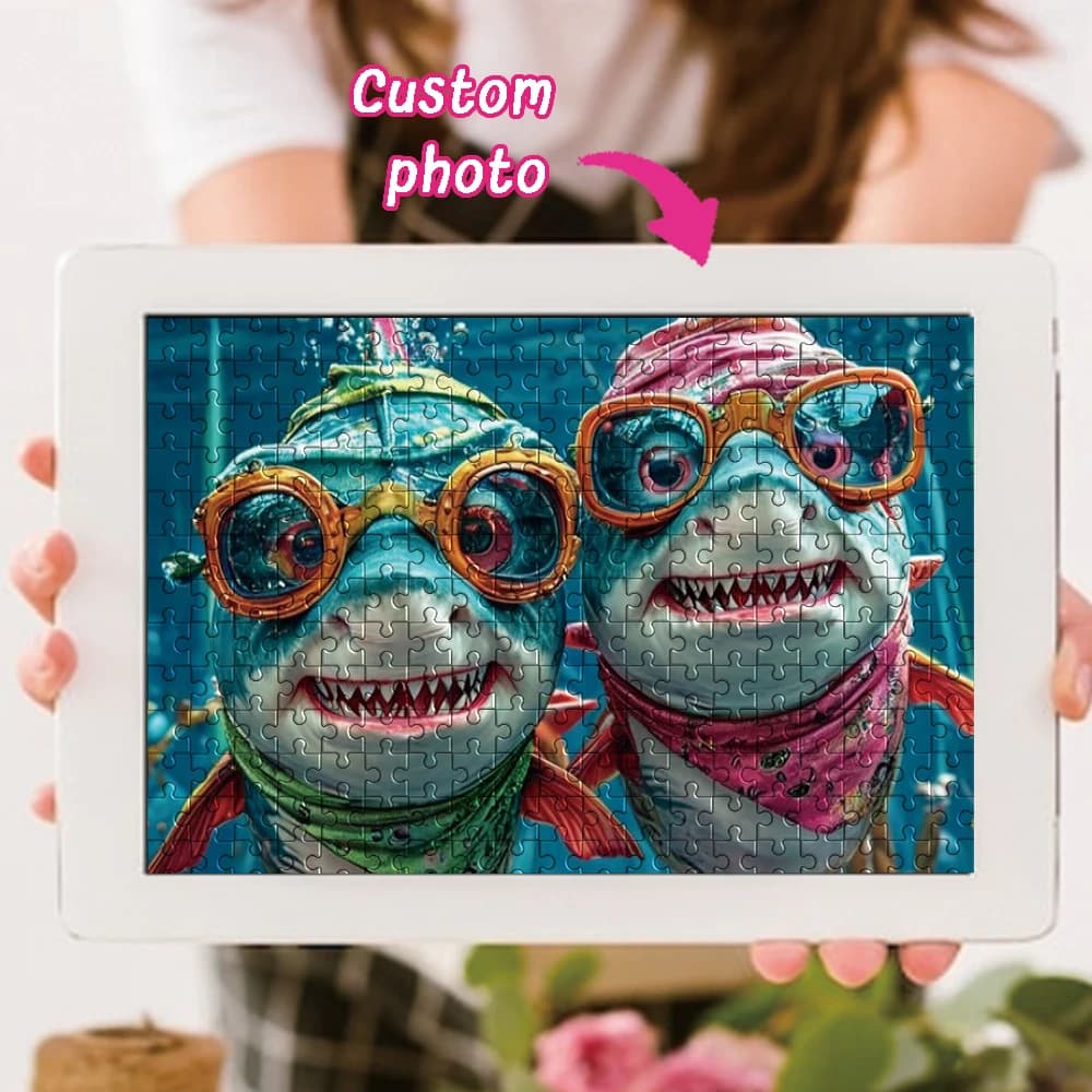 DIY custom photo puzzle, Customizable to add photos, Family puzzle puzzle, perfect memory recording