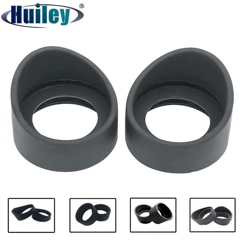 Tappi per oculari per oculari Una coppia di binocoli in gomma Protezioni per gli occhi Parti per microscopio stereo Telescopi Oculari Diametro interno 29-36 mm
