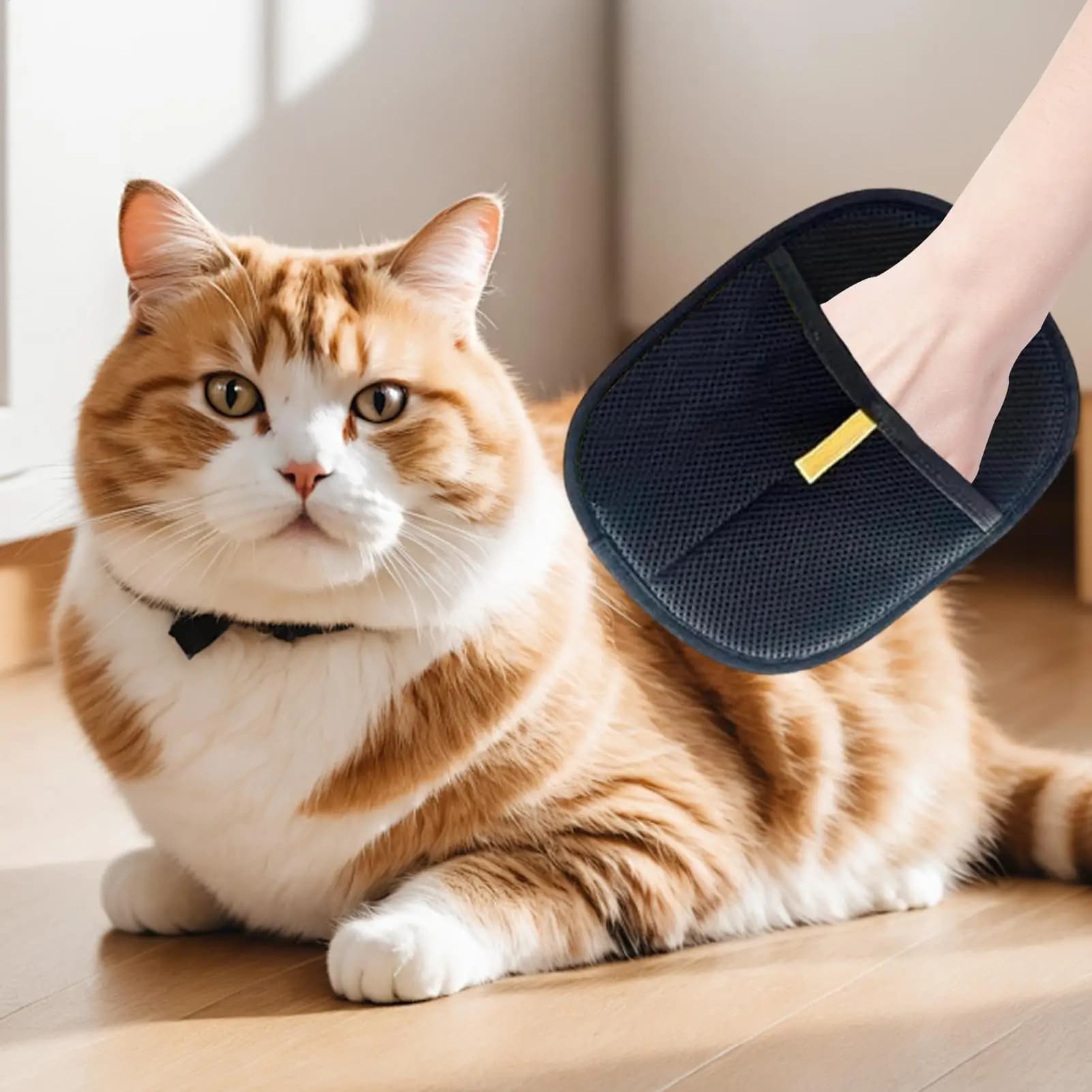 Guanti per rimozione statica di animali domestici Guanti per toelettatura delicati su entrambi i lati Guanti riutilizzabili per la pulizia statica dei peli di cani e gatti
