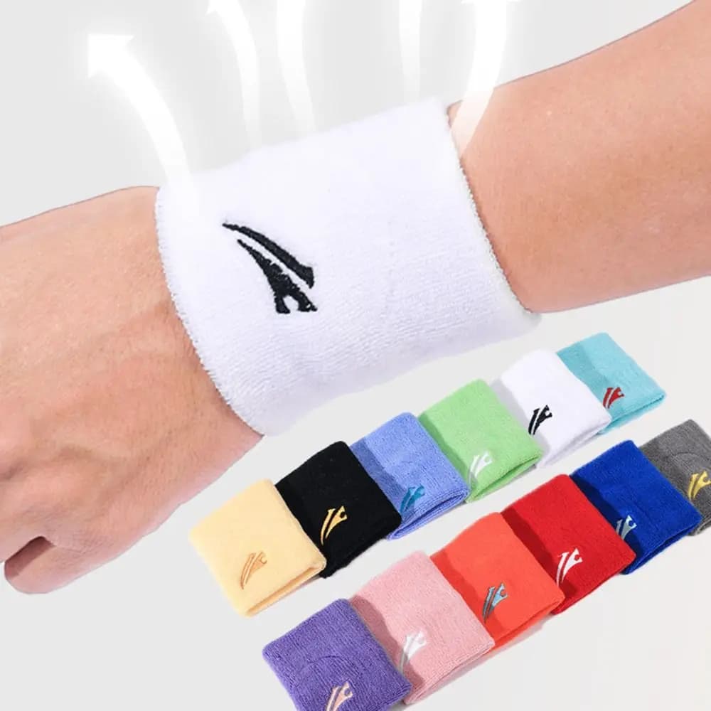 Classic Thickened Badminton Wristband Volleyball Wrist Wrap Sports Wristbands Cotton Running Wrist Protection Fitness Athletic