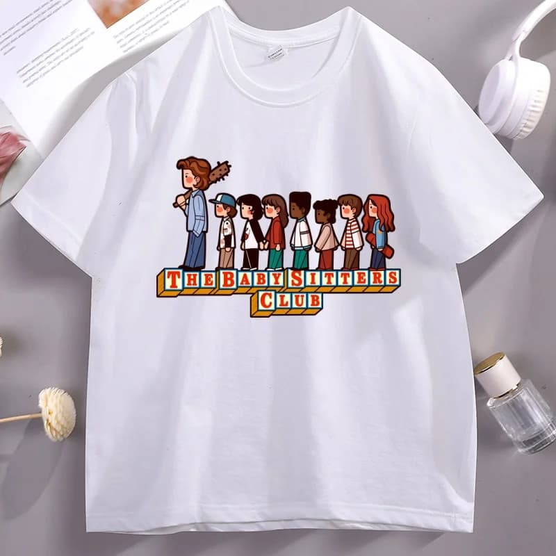 Babysitters Club T Shirt Casual Harrington Tshirt Funny Short Sleeve Crewneck T-shirts Men Women High Quality Streetwear