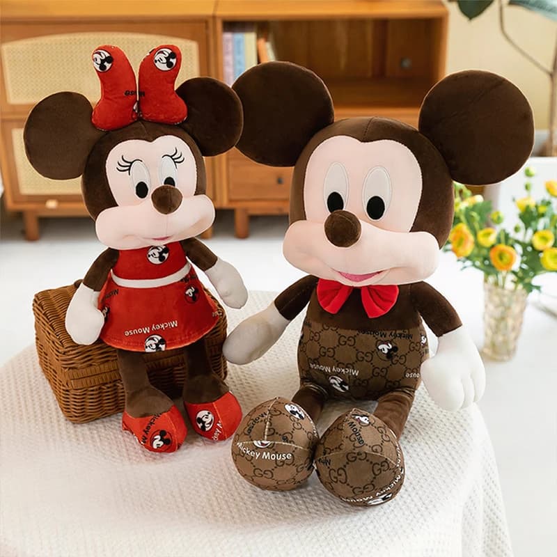 Peluche da 90 cm Topolino Minnie Bambola di pezza per bambini Compleanno Regalo di Natale Simpatico cuscino Figura decorativa per la camera dei bambini Casa