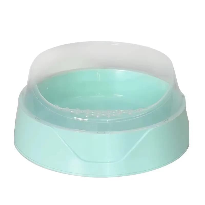 Lettiera per gatti semi-chiusa oversize in PP, anti-schizzo, facile da pulire, forniture per animali domestici, canale all'ingrosso, forniture per gatti, lettiera per gatti