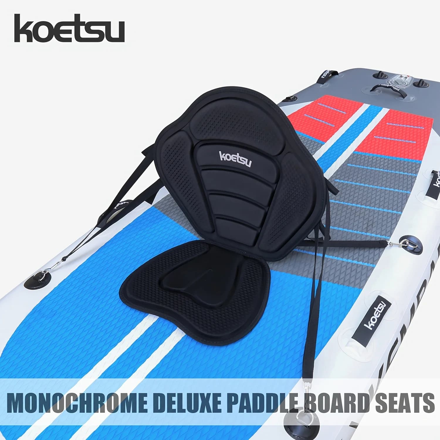 KOETSU Paddle Board Easy Seat Surf SUP Paddle Board Canottaggio Canoa Cuscino schienale portatile