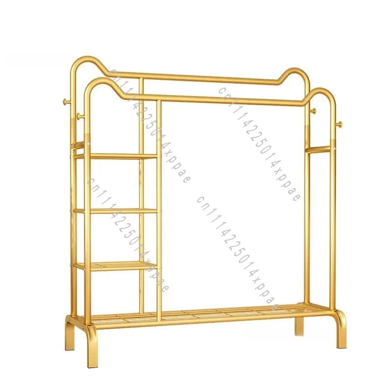 Clothing Store Drying Rack Modern Light Luxury Coat Racks Bedroom Floor Ear Clothing Racks Household Balcony Clothes Hanger