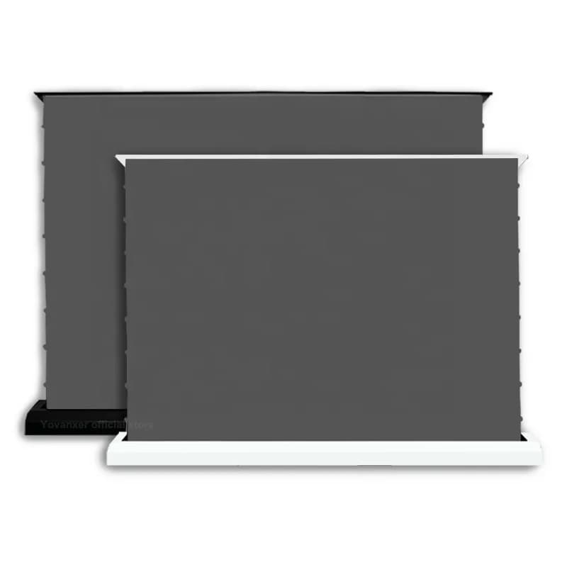 Schermo per Proiettore ALR Black Diamond 100 Pollici 2024, 16:9, Cornice Fissa con Bordo Ultra Sottile 1CM, Telo di Proiezione 4K HD