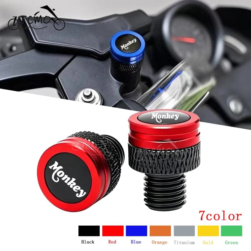 For Honda Monkey 125 Z125 Z 125 Z120 Monkey125 2018-2026 Motorcycle M10*1.25 CNC Aluminum Screws Bolts Mirror Hole Plugs Caps