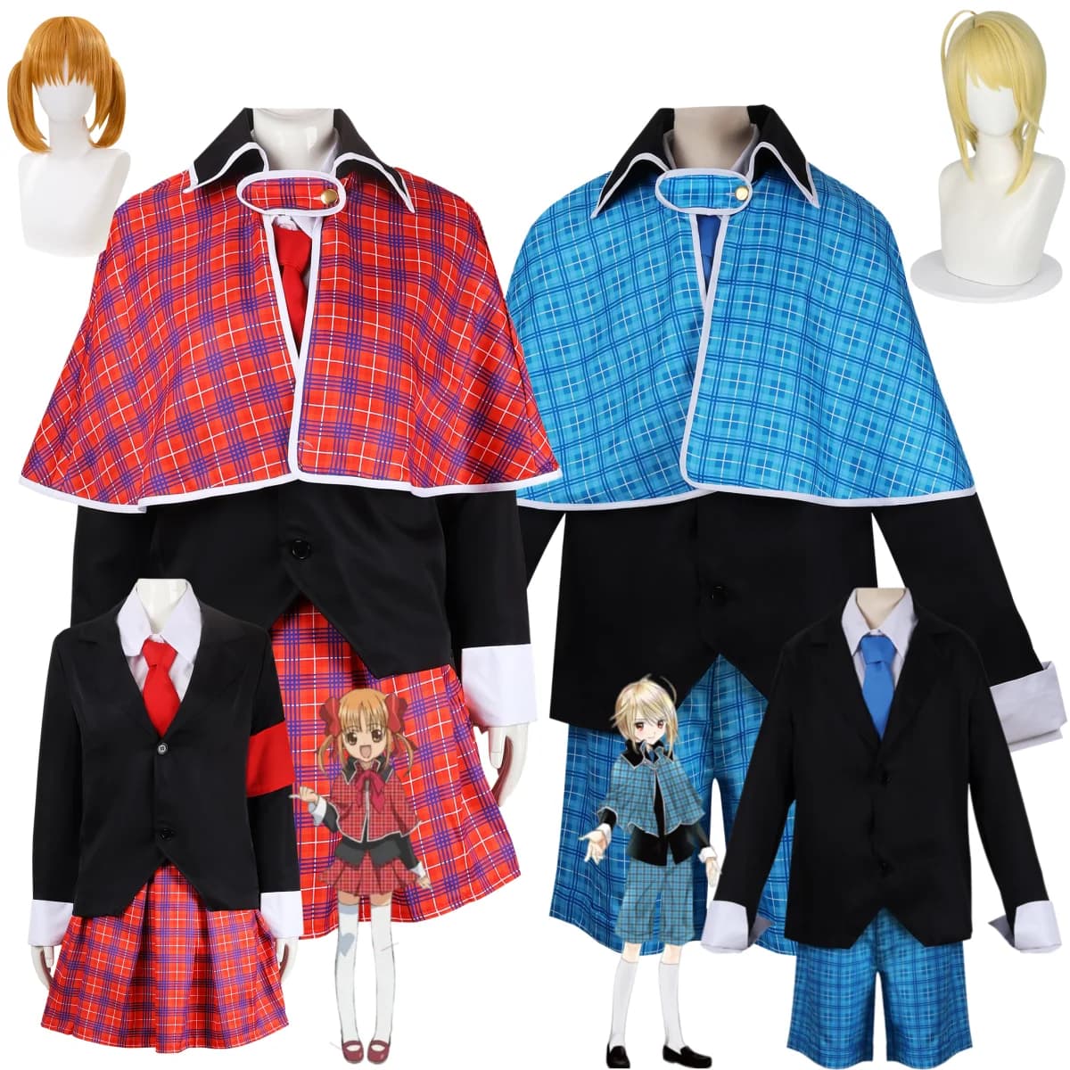 Anime Shugo Chara Hotori Tadase Yuiki Yaya Cosplay Costume Japanese-style JK School Uniform Coat Cloak Man Woman Campus Suit