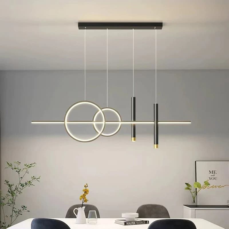 Lampade a sospensione per ristorante nordico Tavolo da pranzo a LED Lampadario da cucina Moderno e minimalista Hotel Bar Caffetteria Lustre Lampade per interni domestici