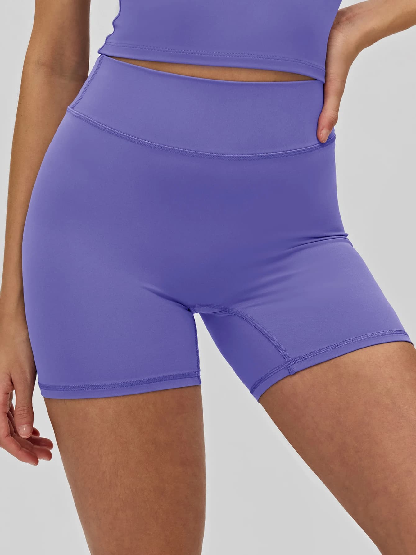 Women High Waist Yoga Biker Shorts Ruched Butt Lifting 3 Inch Workout Shorts Tummy Control Soft Naked Feel Gym Fitness Cycling S