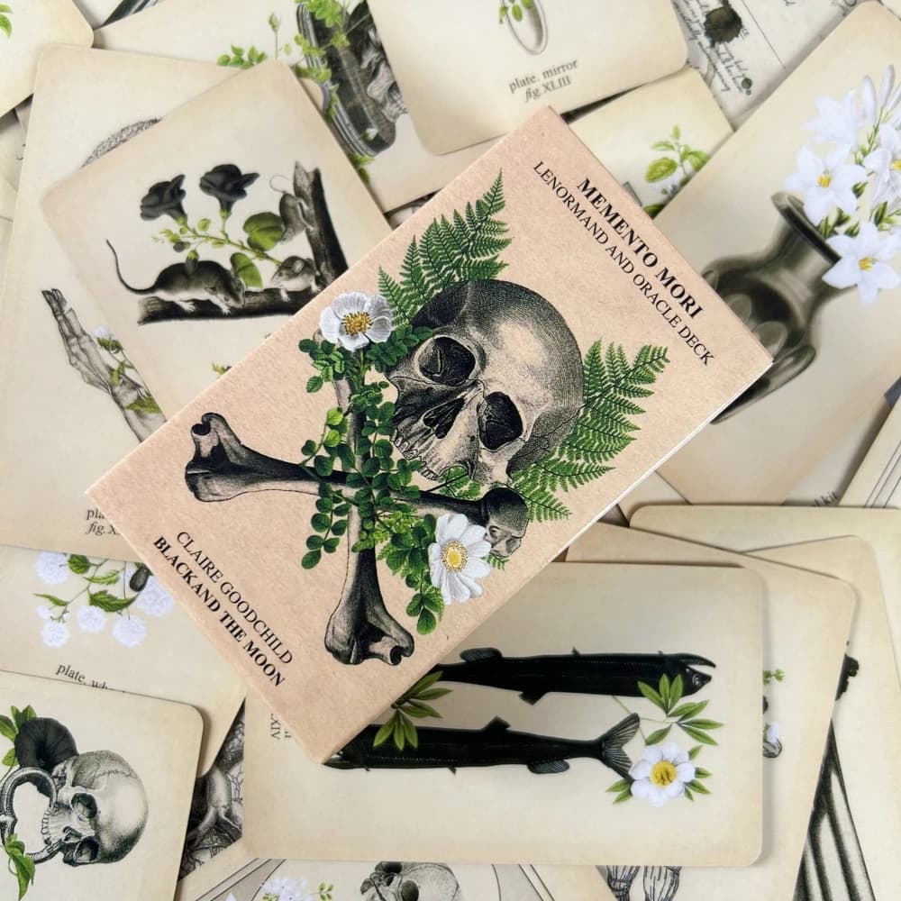 Memento Mori Lenormand and Oracle Deck Game Cards Fate Divination Tarot Board Playing Game Cards