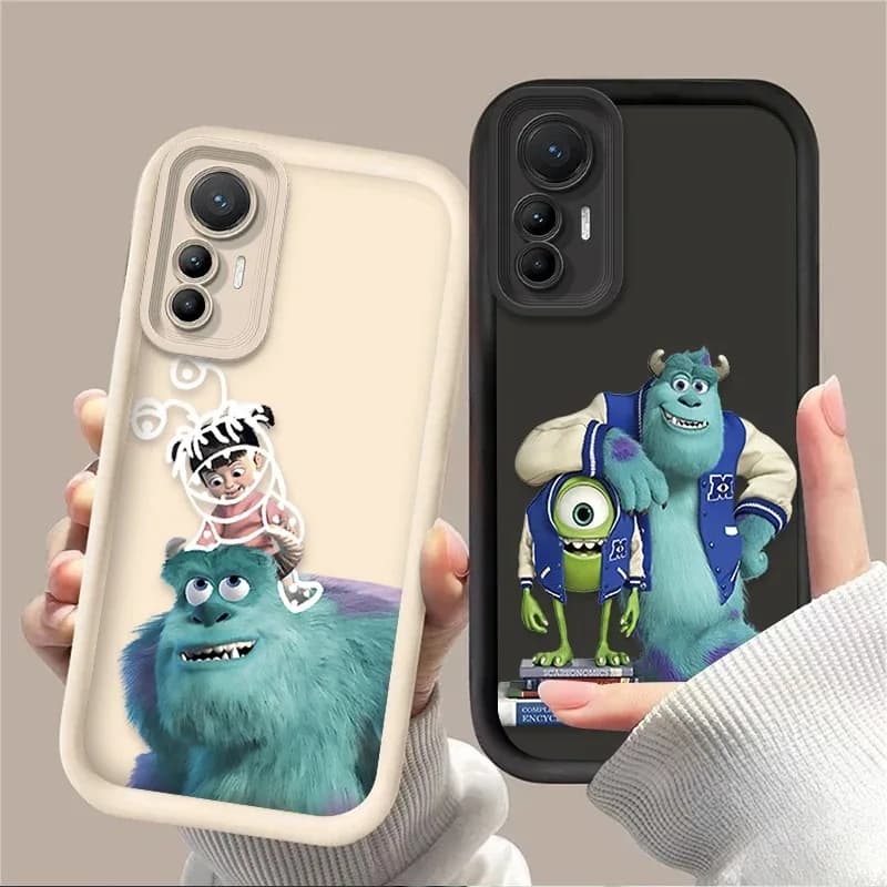 Custodia Morbida Opaca con Simpatici Mostri Universitari per Xiaomi Poco X7 X6 NEO X5 X3 F8 F7 Ultra F6 F5 Pro F3 M8 M7 M6 Pro 4G 5G M5S