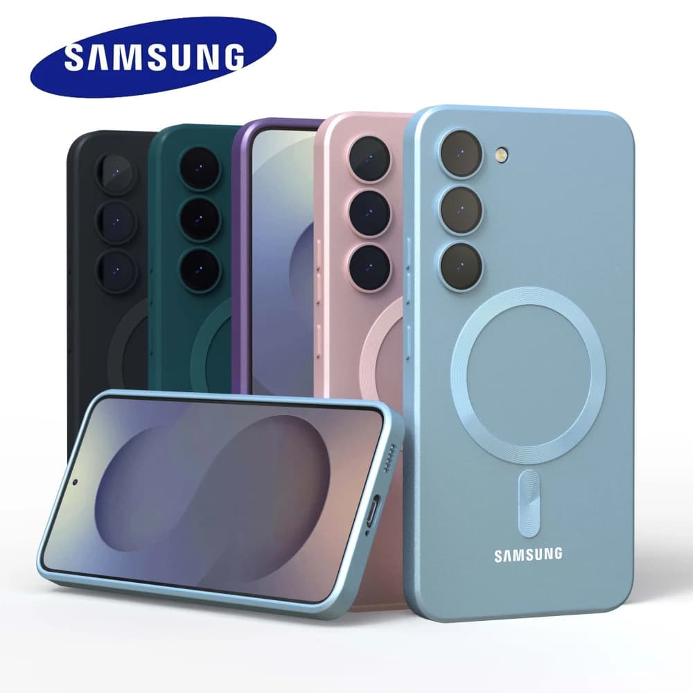 For magnetic case Samsung Galaxy S25 FE S24 S23 S22 S21 S20 FE Magsafe S25FE shockproof Full coverage Liquid silicone gel cover
