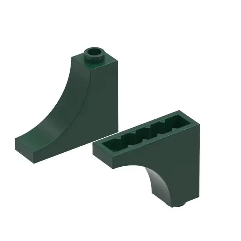 Kit di Blocchi da Costruzione 50g/40PZ, Mattoncini Curvi 1x3x2 Invertiti, Particelle per Castello MOC 18653, Gioco Educativo Puzzle per Bambini