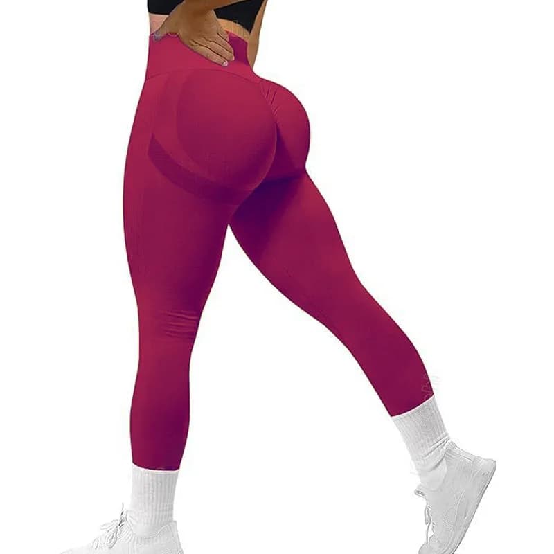 PofyBofy Tummy Control Yoga Leggings High Waist Butt Lifting Gym Leggings Scrunch Butt Lifting Leggings Seamless Workout Booty
