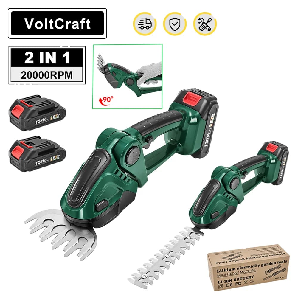 2 IN 1 Electric Hedge Trimmer Cordless Portable Lawn Mower Shrub Scissors Pruner Trimmer Garden Tools For Makita 18V Battery