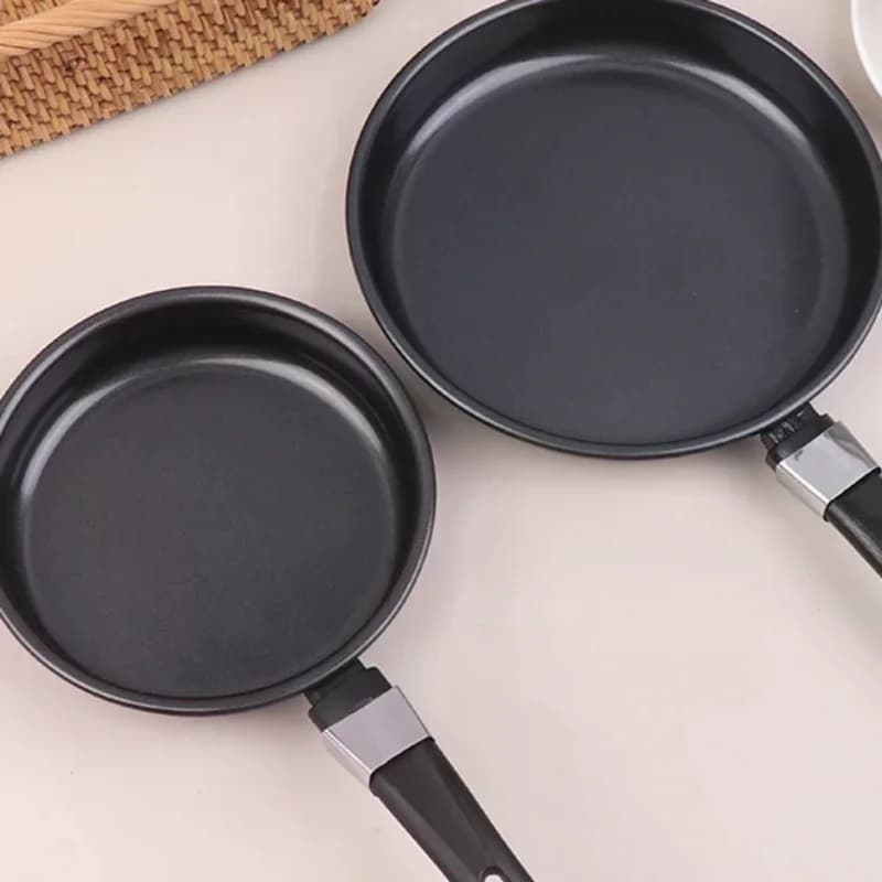 Mini Frying Pan Non-Stick Thickened Stainless Steel Frypan Pot Fried Eggs Saucepan Gas For Home Use Kitchen Cookware