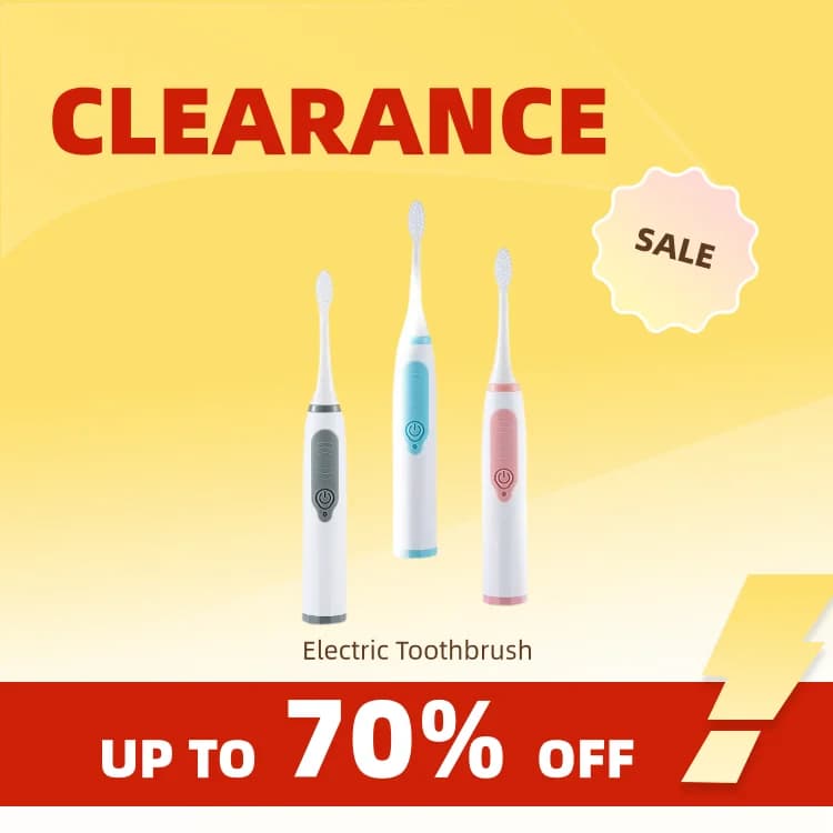 Clearance Jianpai Sonic electric toothbrush for men and women, for domestic use, not rechargeable, with soft bristles, waterproof IPX6 Continu