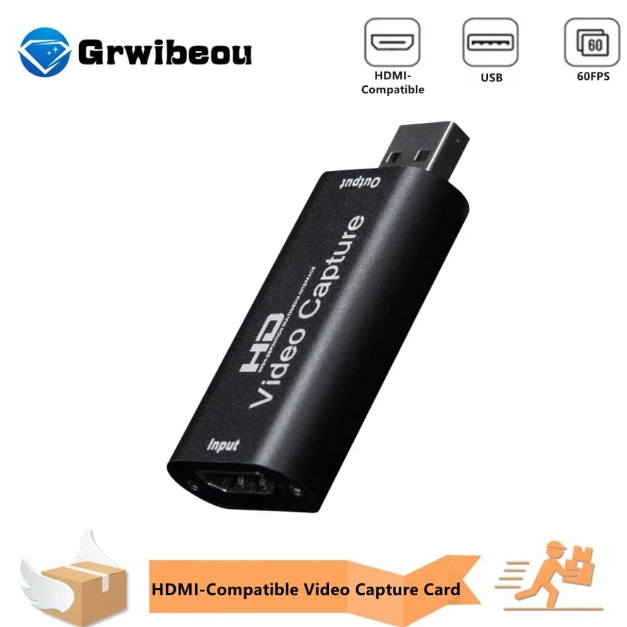 Scheda di acquisizione video compatibile HDMI 4K Scheda di streaming Acquisizione USB 3.0 2.0 Scheda Grabber Box per PS4 Gioco HDTV DVD Camera