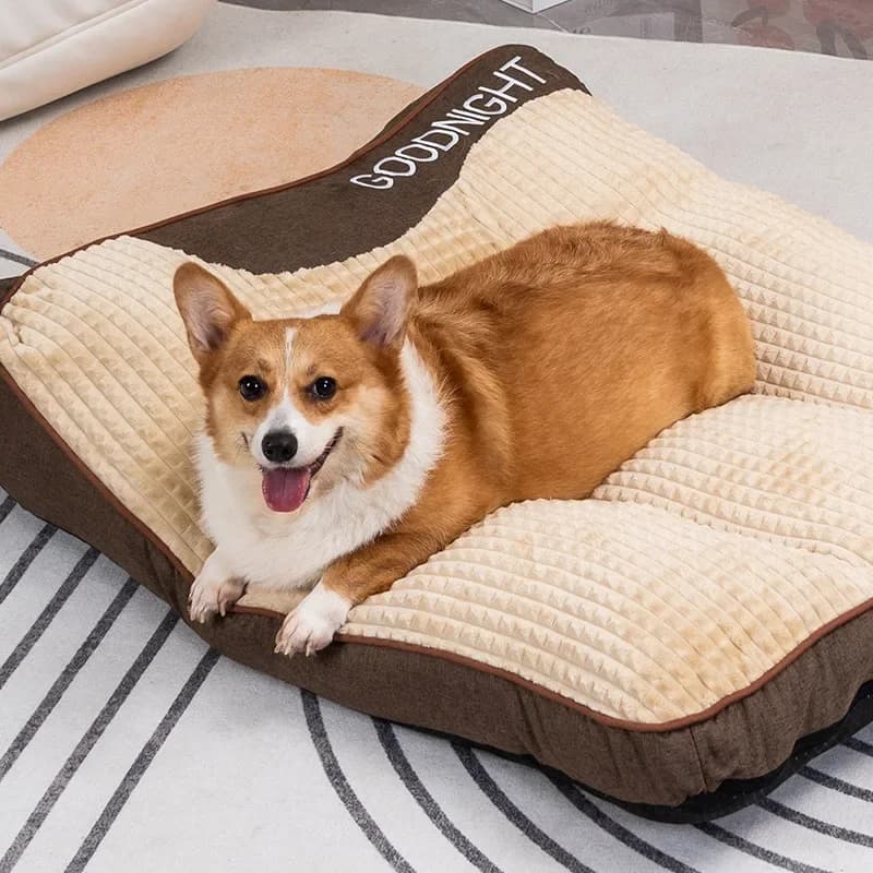 Cuccia per Cani da Interno, Calda e Spessa per l'Inverno, Letto Grande per Animali Domestici, Sfoderabile, Lavabile, Antiscivolo, Divano per Animali, Cuscino per Cuccia