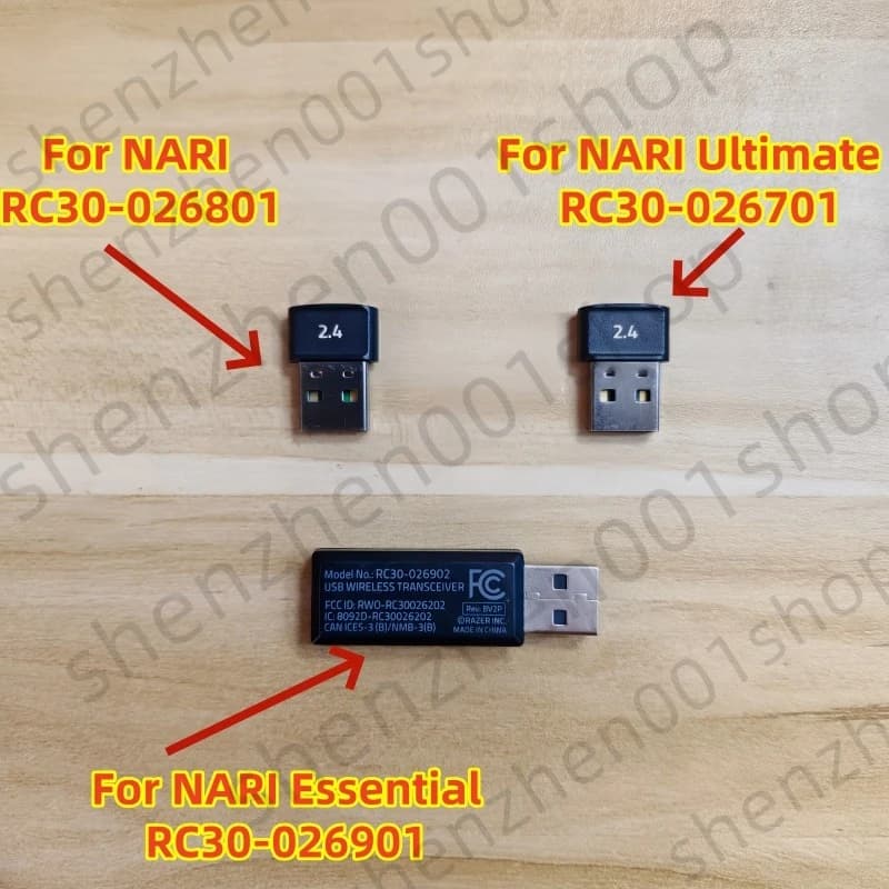 Per Razer Nari 、Nari Ultimate 、Nari Essential/ Cuffie da gioco wireless montate sulla testa Ricevitore USB Trasmettitore Accessori