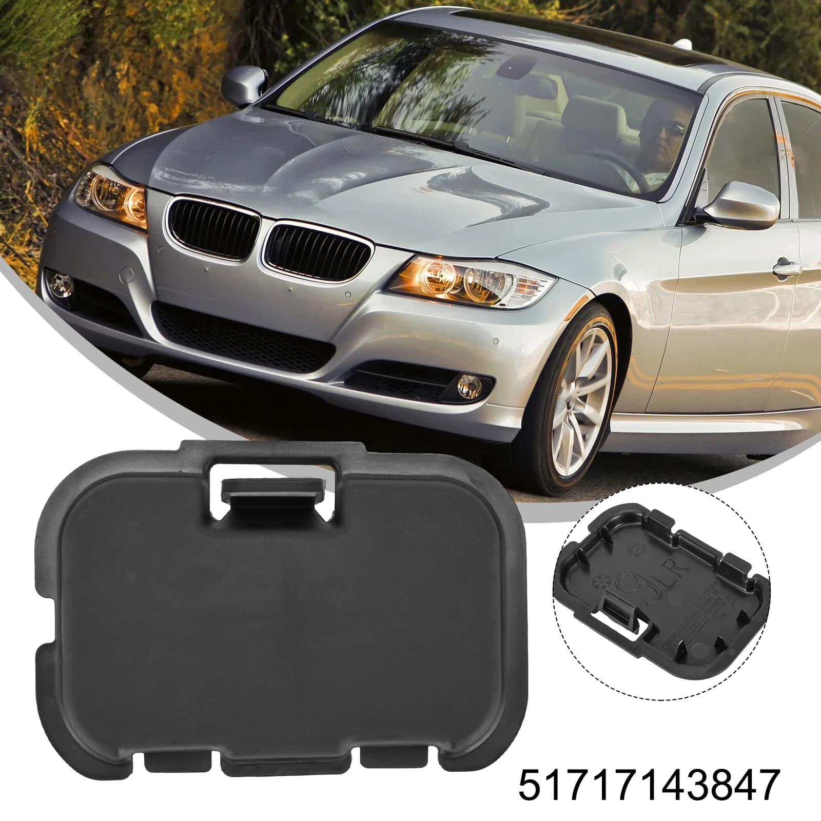 Per BMW Serie 3 E90 E91 Copertura di accesso per rivestimento passaruota anteriore 51717143847 FenderwwwLinerwwwCoverwwwFrontwwwWheelwwwArchwwwGuard