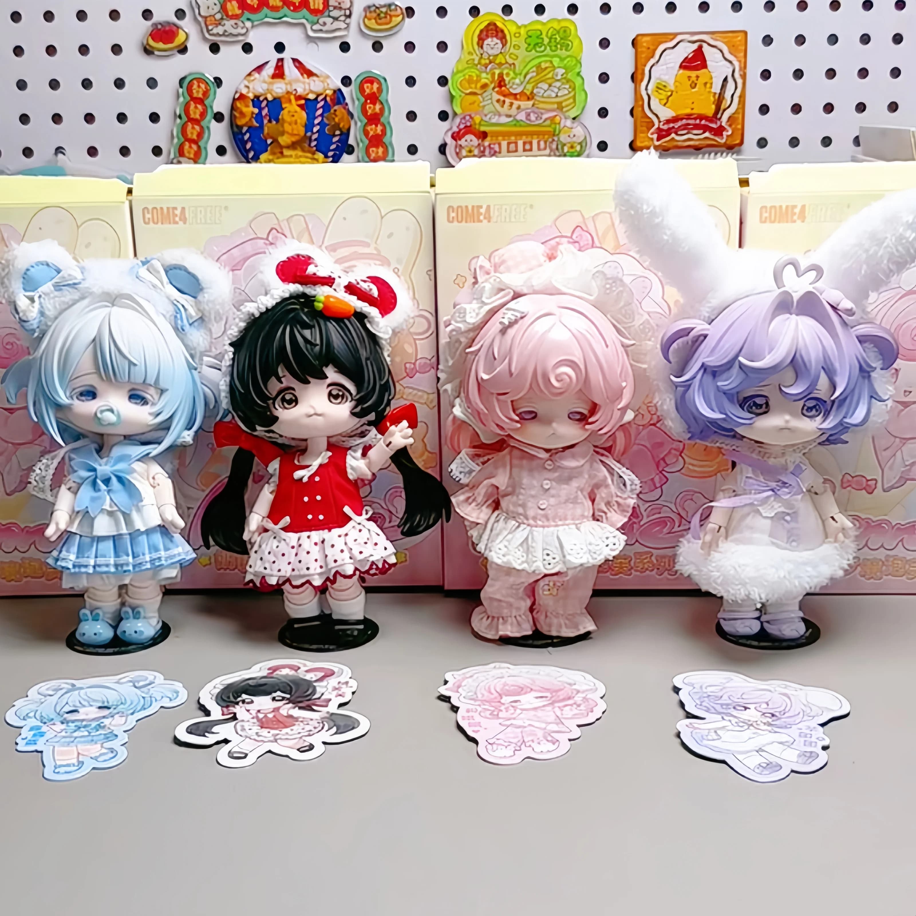 Originale Come4free 14 centimetri Torta Al Latte Sogno Soffio Serie 1/12 Bjd Scatola Suprise Articolata Action Figure Collezione di Moda Regali