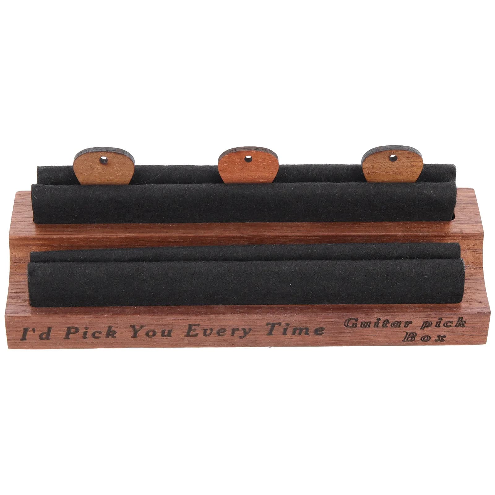 1 set di supporti in legno per la conservazione di chitarre e plettri per strumenti a corda folk, contenitore portatile in legno naturale