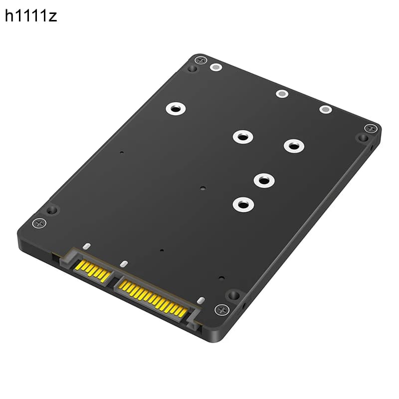 Scheda riser adattatore da M.2/mSATA a SATA 3.0 con custodia in plastica Supporto 2230 2242 2260 Chiave B NGFF M2 Protocollo SATA SSD mSATA SSD