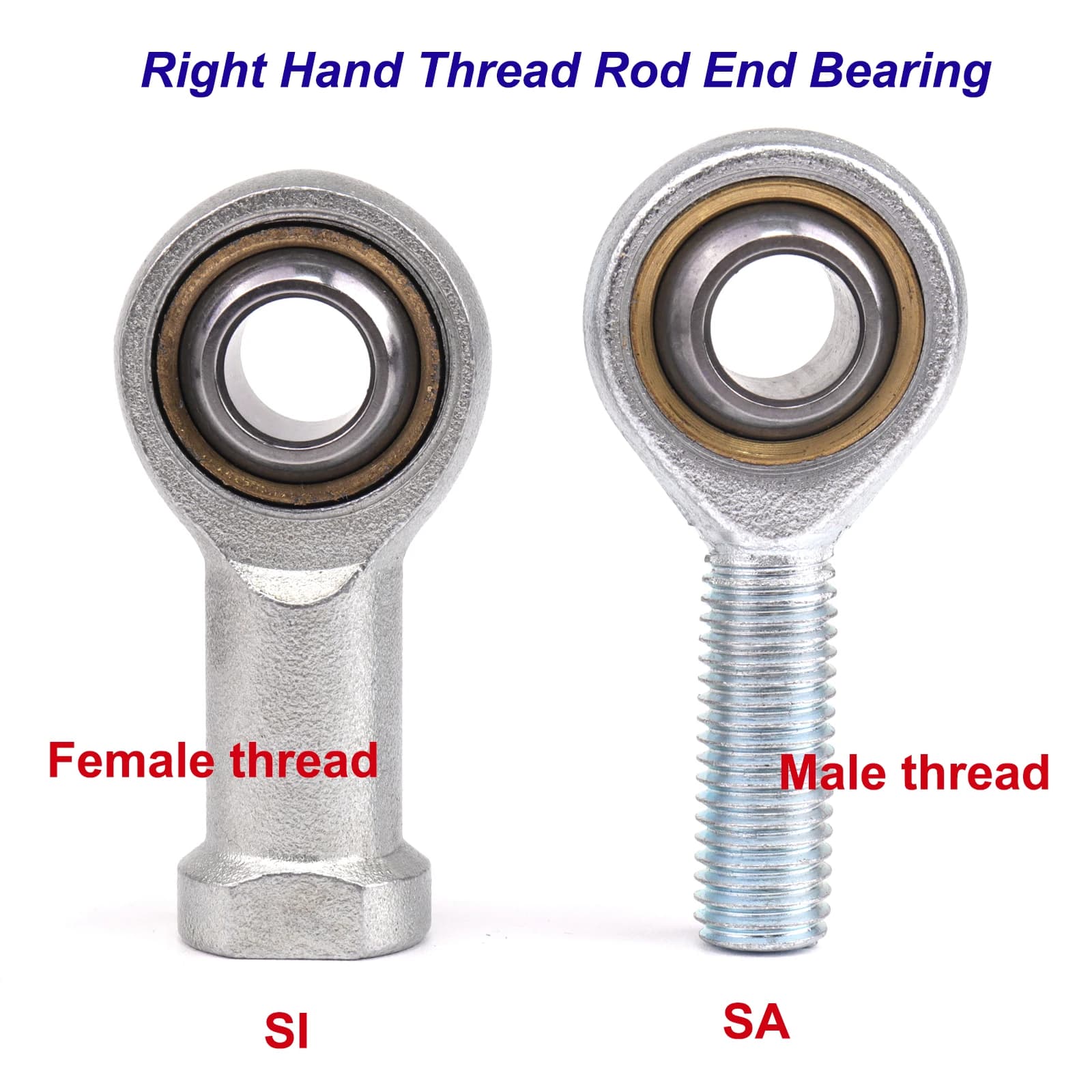 1PC M6 M8 M10 M12 M16 M18 SA SI TK male female right hand thread rod end Joint bearing