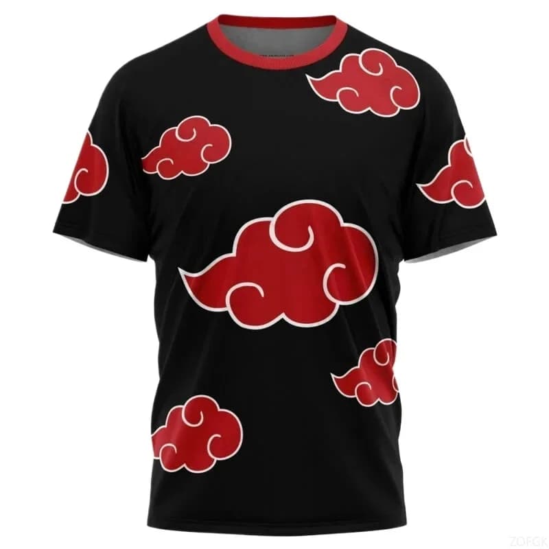 T-shirt Estiva alla Moda per Uomo e Donna con Motivo a Nuvole Stampato in 3D, Top Hip Hop Casual per Fitness a Maniche Corte