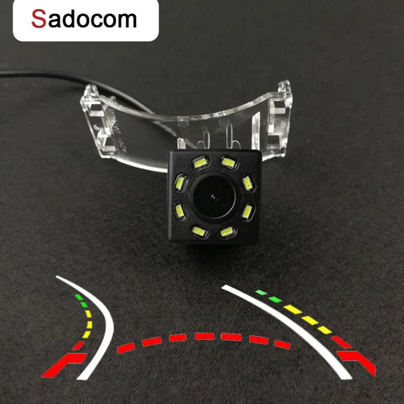 HD Wireless Car CCD Rear Camera Fisheye 8 12 led dynamic Night Vision bracket For Mazda CX-9 2007 - 2011 2012 2013 2014 Mazda 5