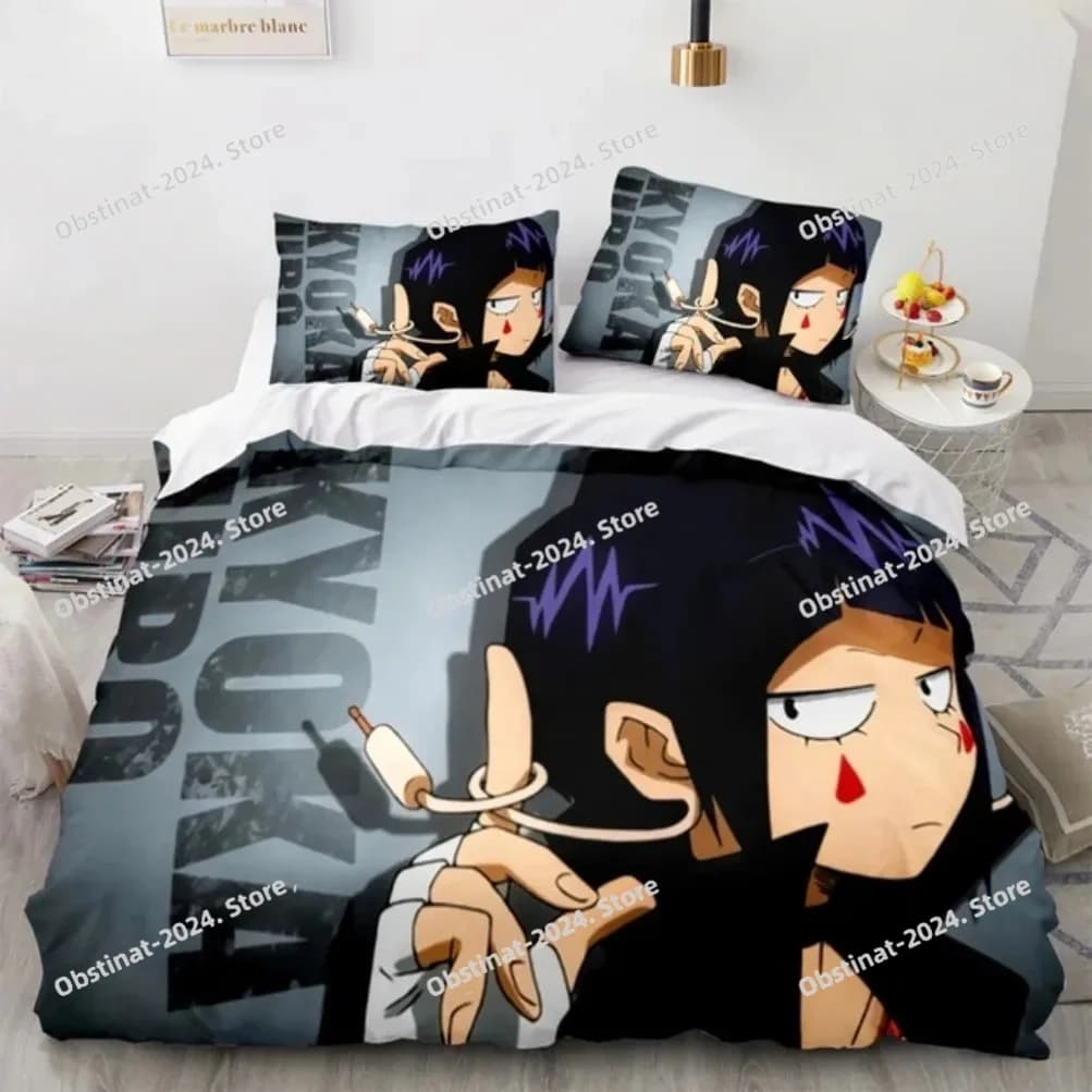 Set biancheria da letto 3D Hero Academia Copripiumini Federe Anime My Hero Academia Copripiumino Singolo Doppio Queen Twin Full Size