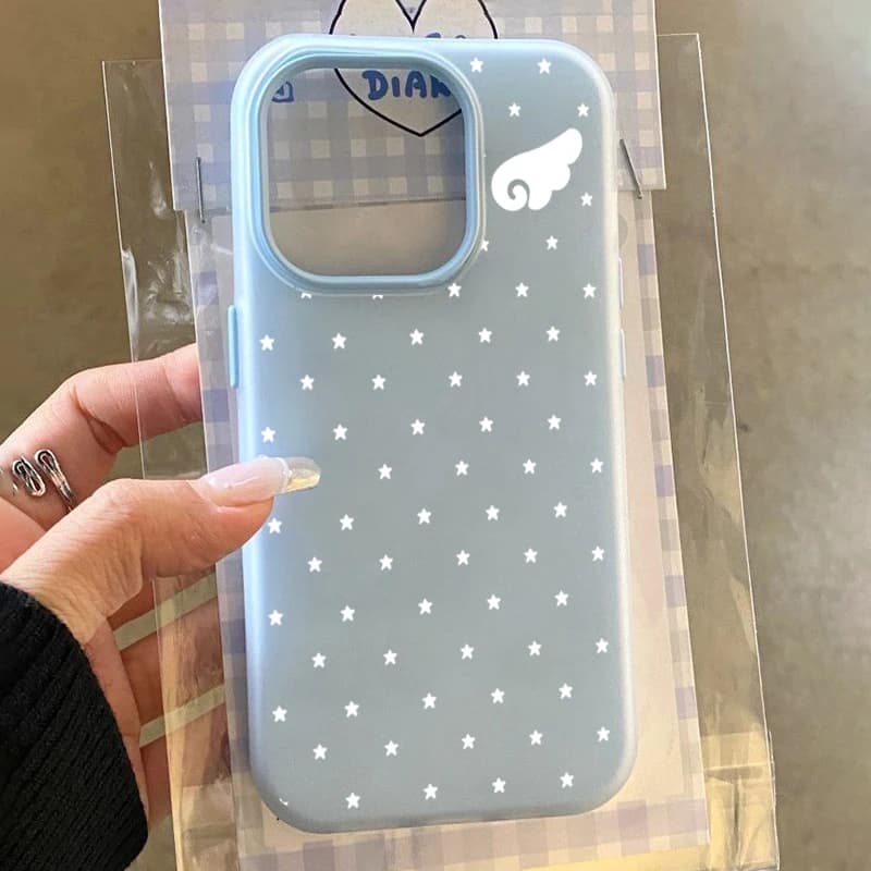 Phone case 2-in-1 with Korean style angel wings for Xiaomi Redmi Note 15 14 13 12 11 Pro Plus 5G Redmi 14C 13C 4G