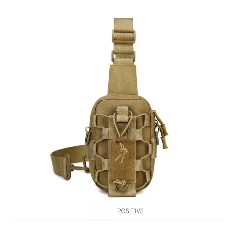Tactical Moisturizing Case - Shoulder strap and phone holder, Military style pouch with adjustable shoulder strap