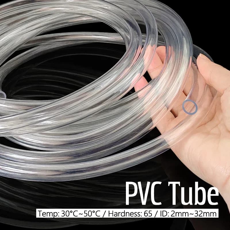 Pvc Flessible Pipe 1/2M Odour For Hydraulic Systems, Clear Water Pipe ID1/2/3/4/5/6/8-32mm for Aquarium and Garden Irrigation
