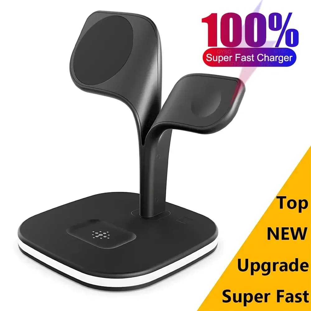 Caricabatterie wireless magnetico 3 in 1 per iPhone 13/14/15/Pro Max/12 Stazione di ricarica wireless veloce al 100% per Apple Watch/AirPods Pro
