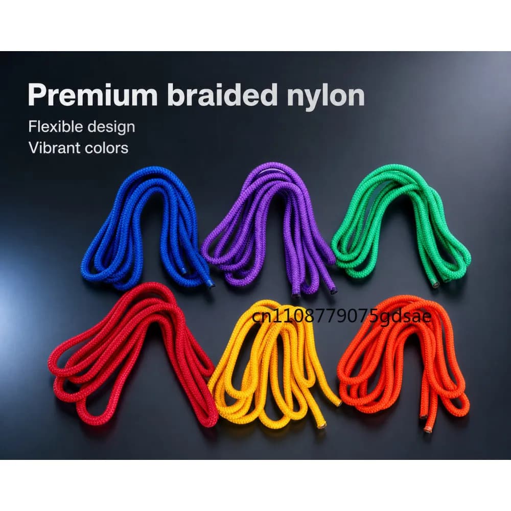 Gymnastics Arts Rope Jumping Rope Exercise Fitness Rainbow Color Sports Training Rope Rhythmic Gymnastics Competition