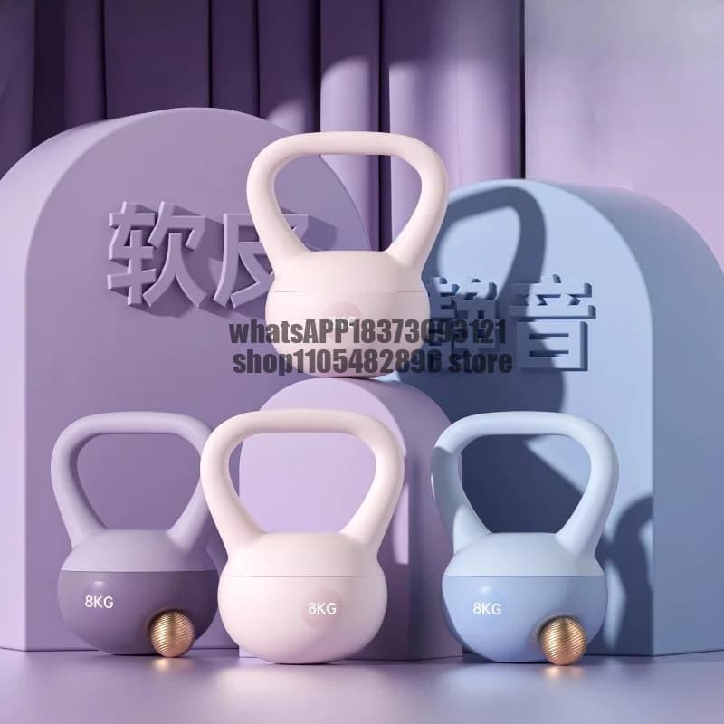Kettlebell for women's fitness, home hip training tool, dumbbell men's sports shaping squat and pot lifting equipment