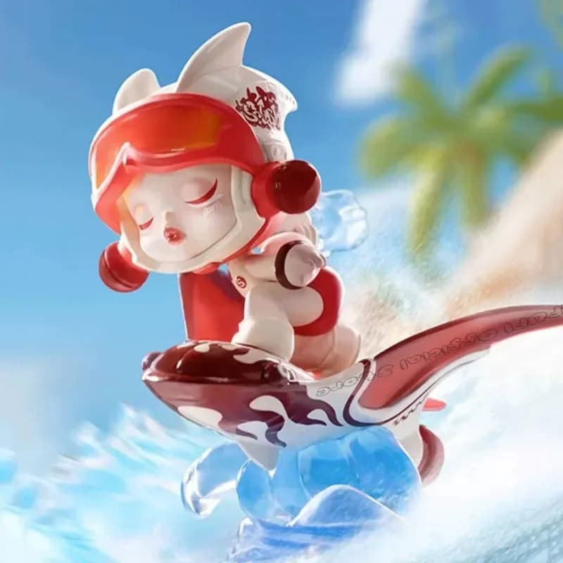 POP MART Water Party Series Blind Box Toys Kawaii Anime Action Figure Sorpresa Mystery Box Bambole Regalo per ragazze